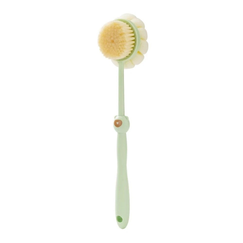 Long Handle Bath Body Brush Set for Exfoliating & Massage - Soft Bristles