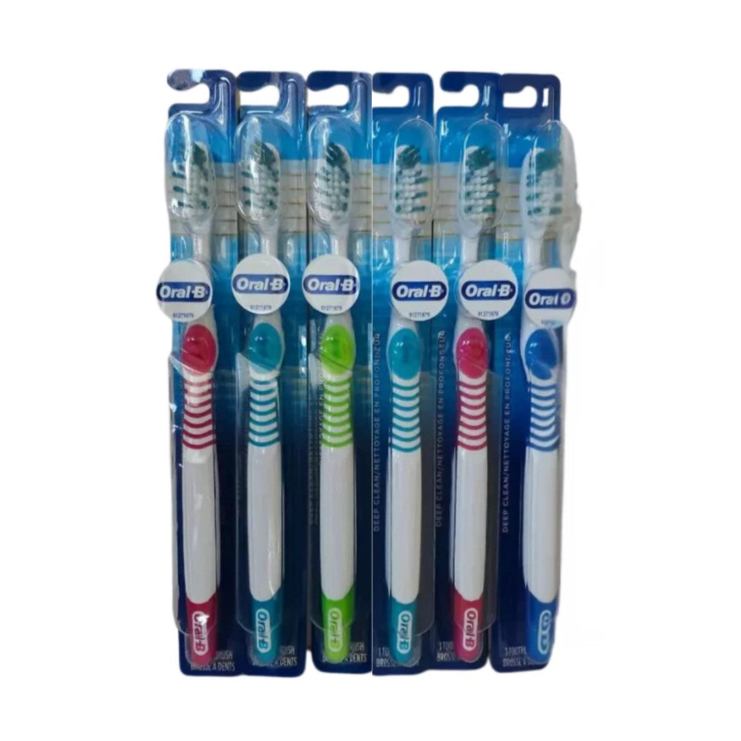 6-Pack Soft Deep Clean Power Toothbrushes for Plaque Removal