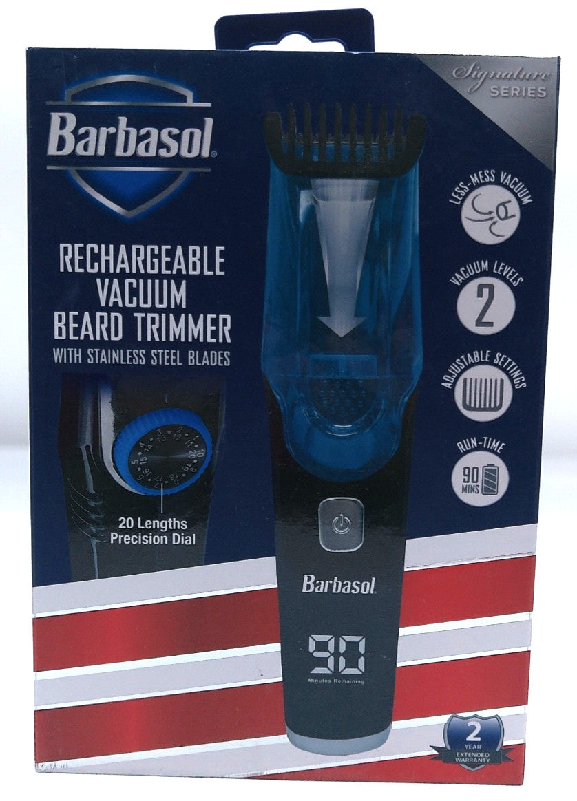 Rechargeable Vacuum Beard Trimmer - Signature Series, New