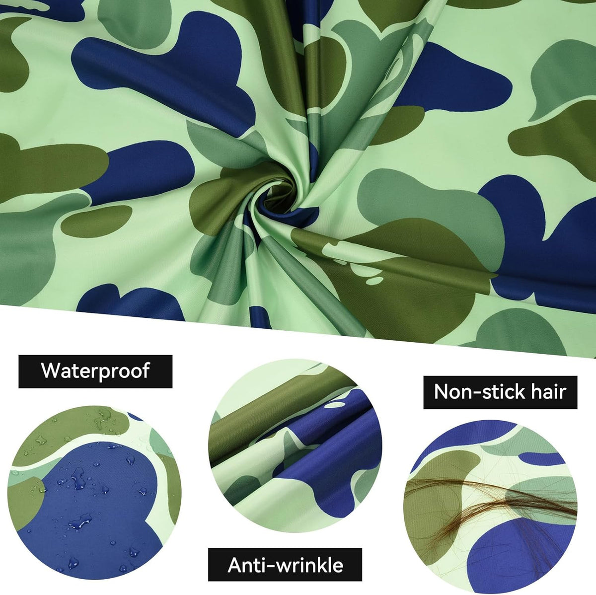 Professional Hair Cutting Cape with Adjustable Snap Closure - Waterproof & Reusable