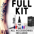 Temporary Tattoo Ink Kit – Freehand Jagua Ink, 100% Natural, Super Dark