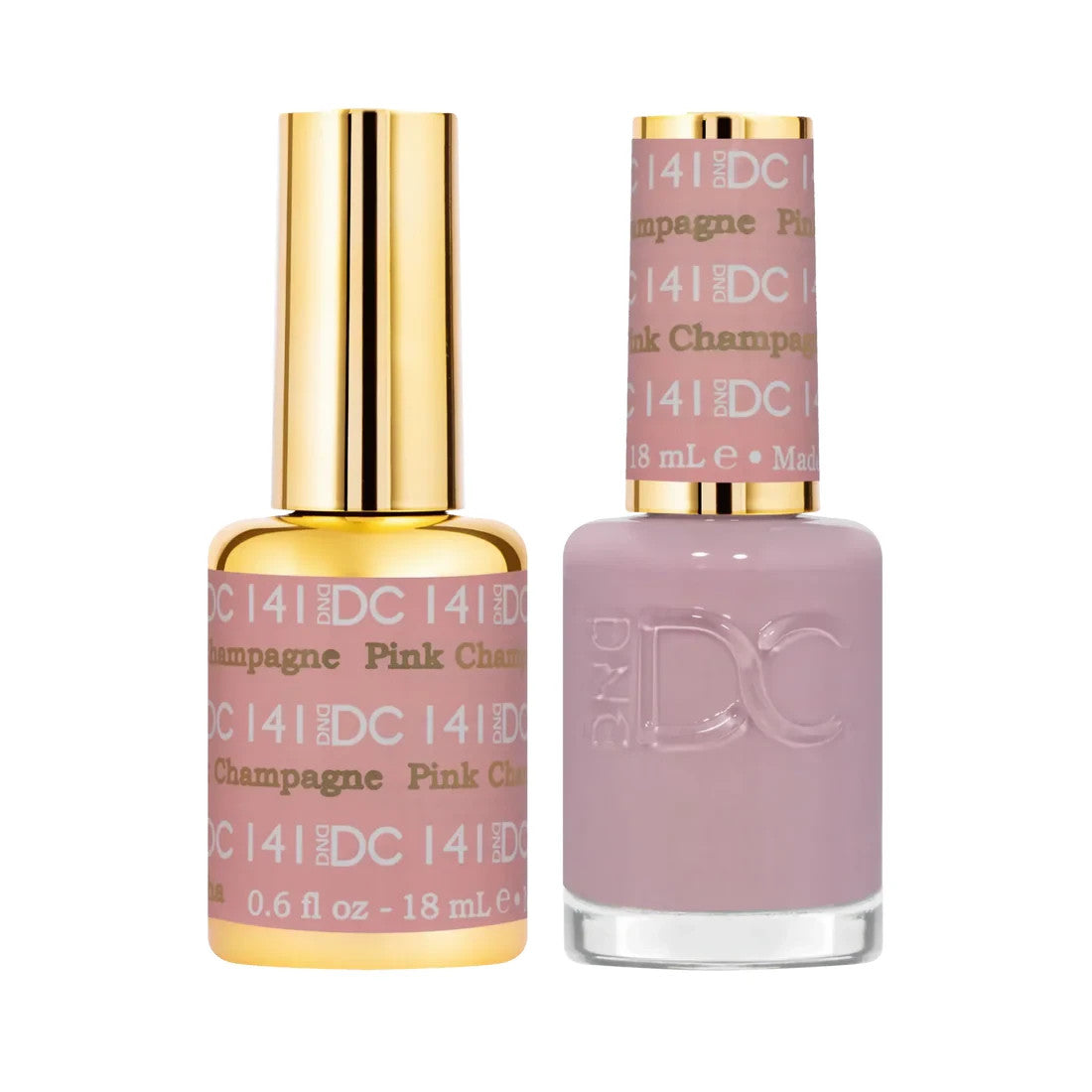 Pink Champagne Gel Nail Polish & Nail Polish Set - 0.6oz Duo