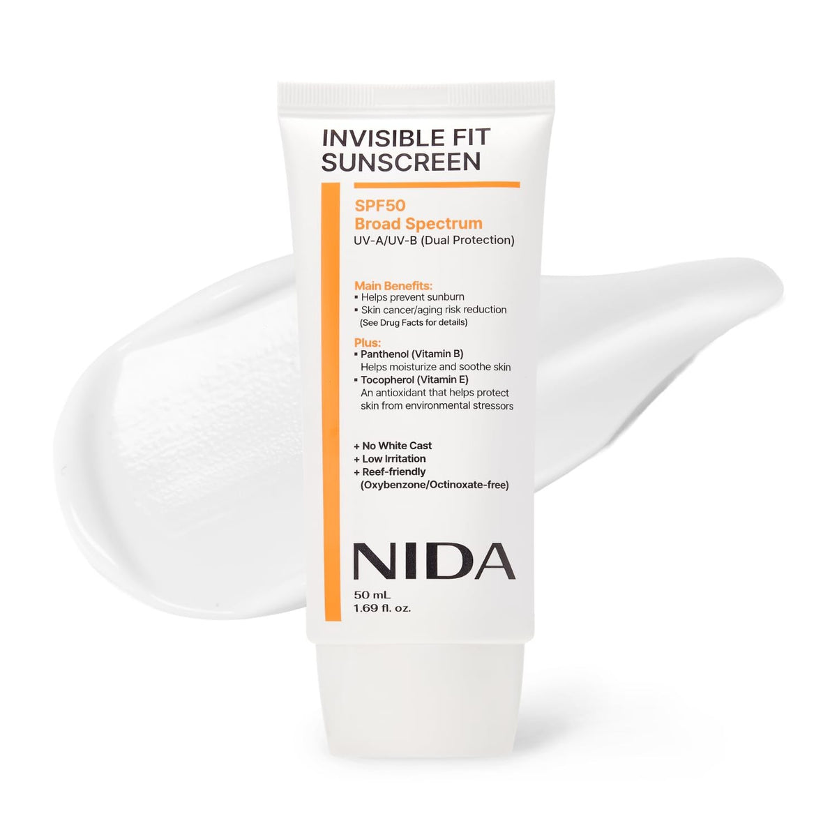 SPF 50 Broad Spectrum Sunscreen with Invisible Finish - Hydrating & Reef-Safe
