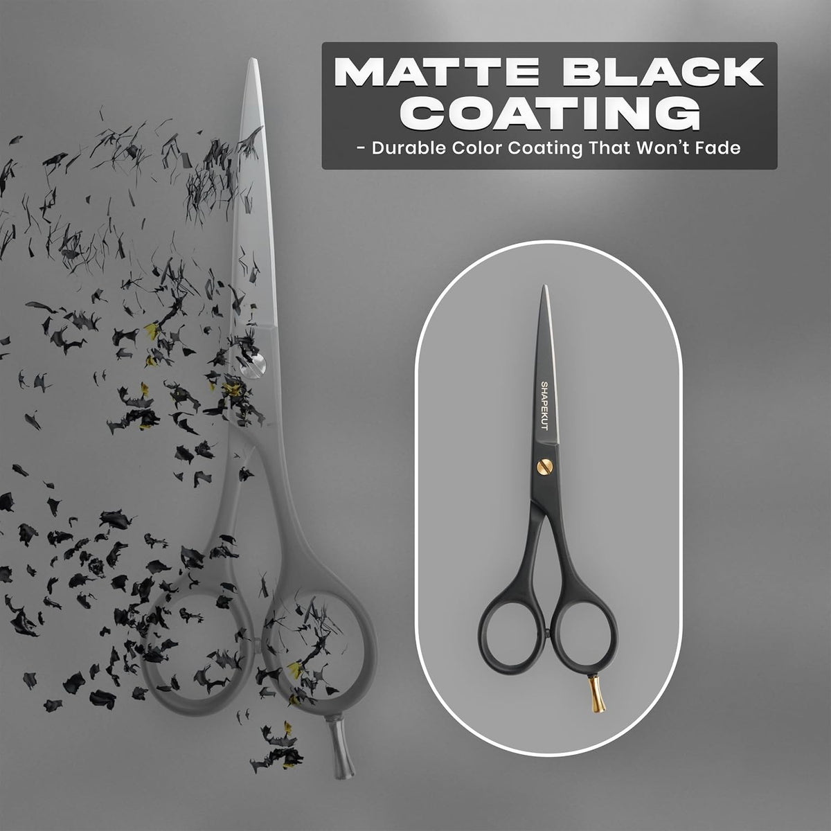 6.5 Inch Hair Cutting Scissors for Barbers and Home Use - Professional Hair Shears