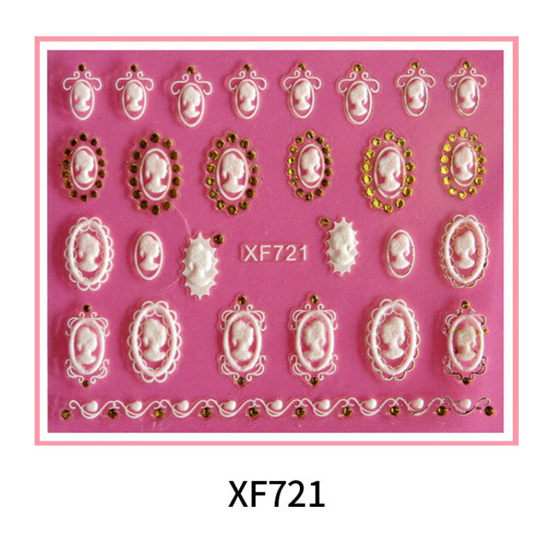 Nail Art 3D Stickers Stones Design Decoration Tips for Nails - Unbranded