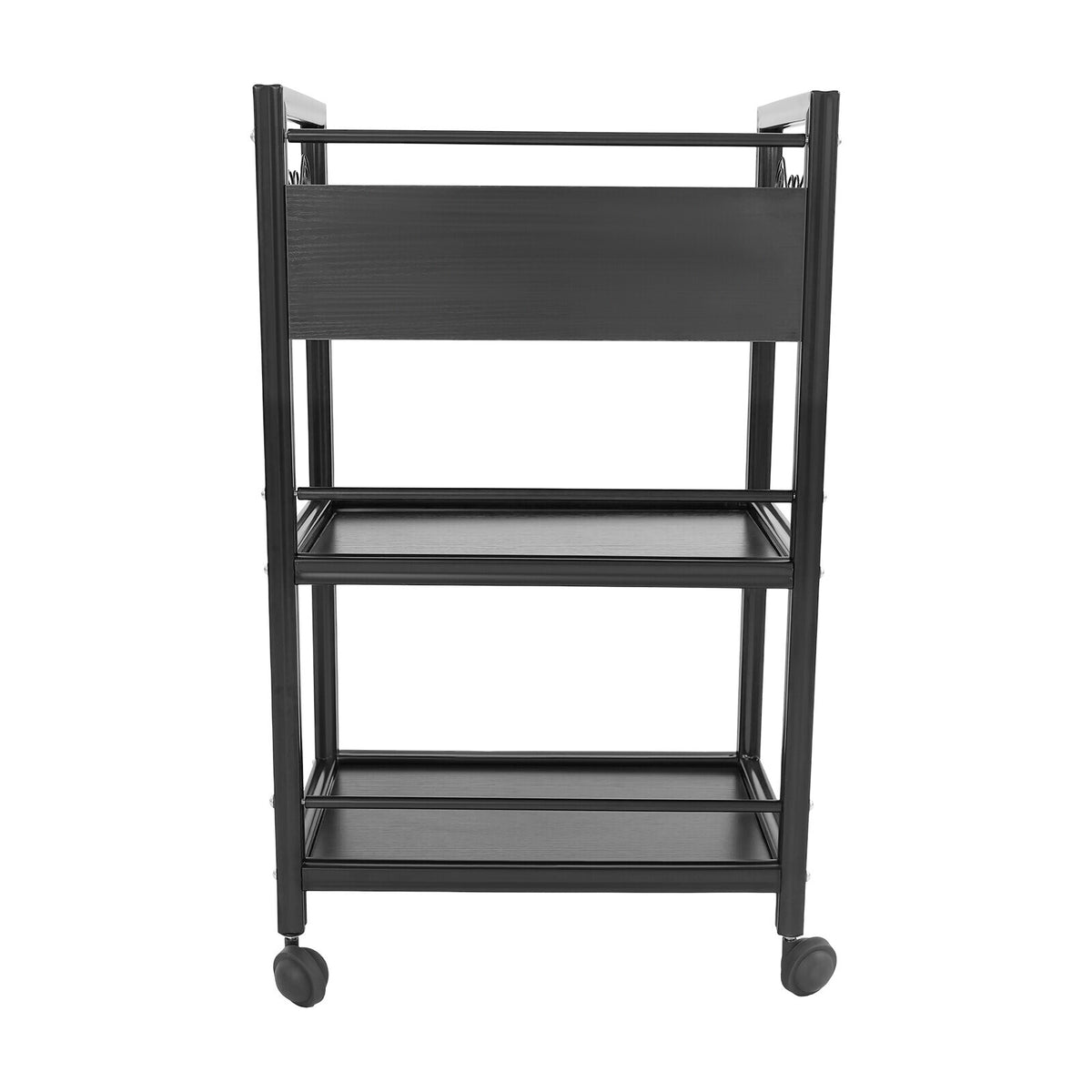 3-Tier Salon Cart with Drawer and Locking Storage, Rolling Trolley for Beauty Spa