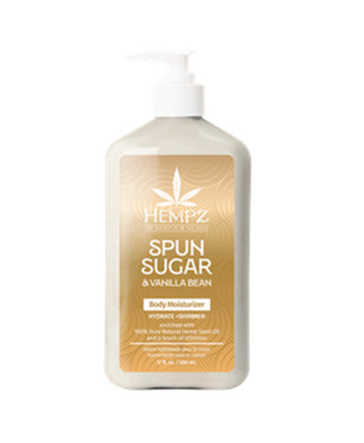 Hempz Spun Sugar & Vanilla Bean Moisturizer 17oz - Hydrating Body Lotion with Shea & Hemp Seed Oil