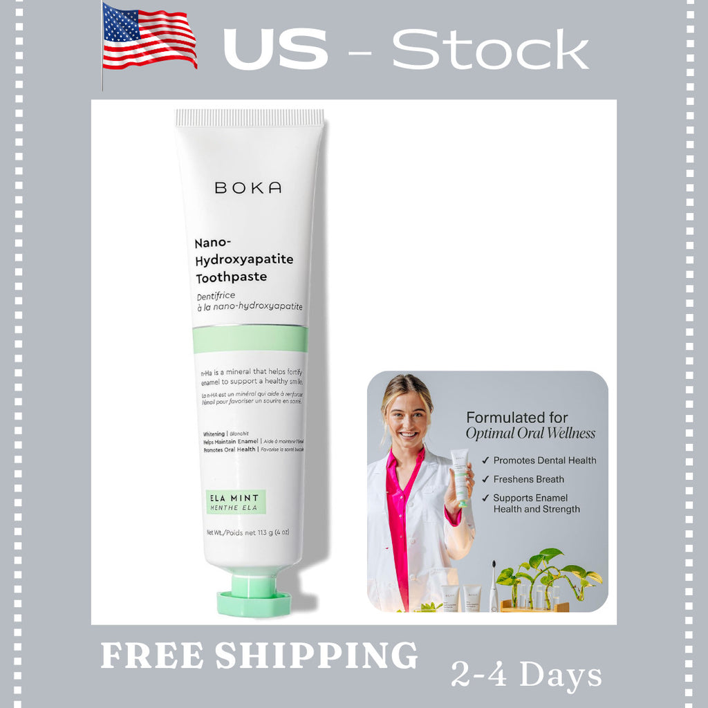 Nano Hydroxyapatite Toothpaste for Enamel Repair & Gum Health - Fluoride-Free 4oz