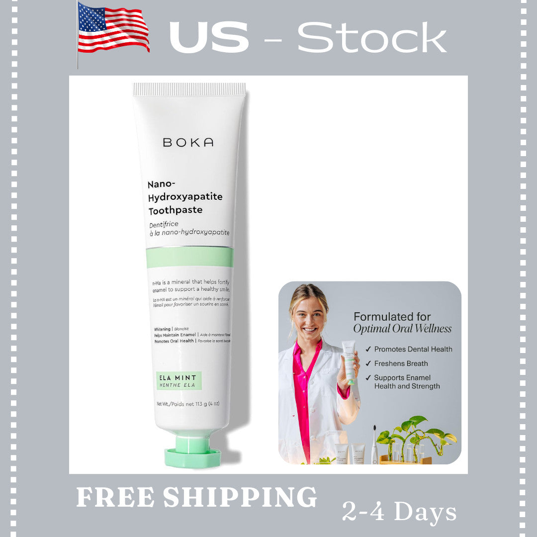 Nano Hydroxyapatite Toothpaste for Enamel Repair & Gum Health - Fluoride-Free 4oz