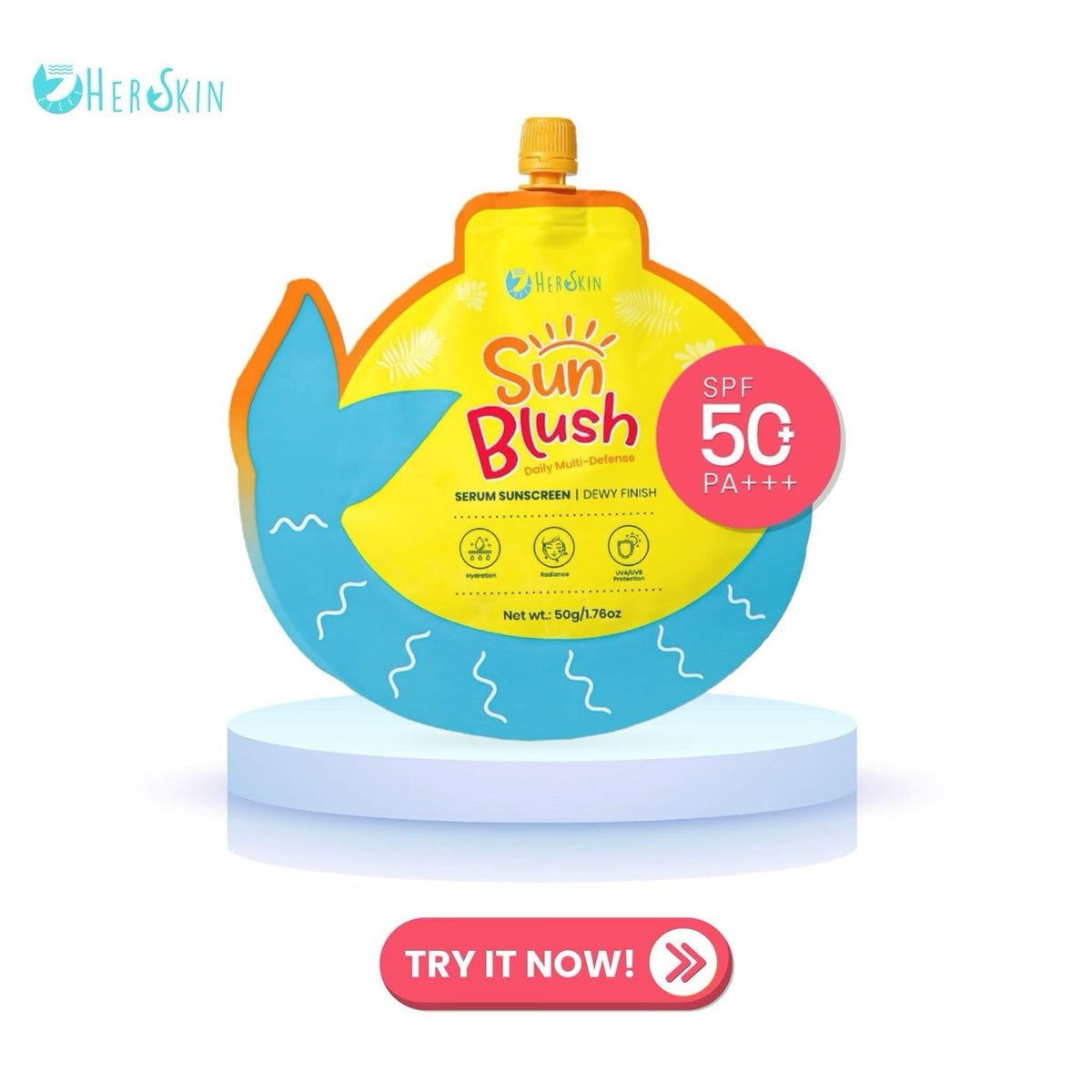 Sun Blush SPF50 PA+++ UV Care Cream Light & Hydrating 50g