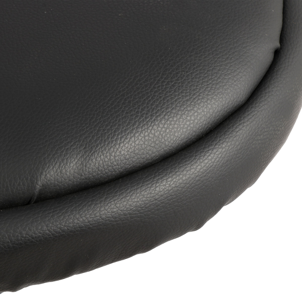 Adjustable Height Hydraulic Salon Stool Chair with Backrest - Black