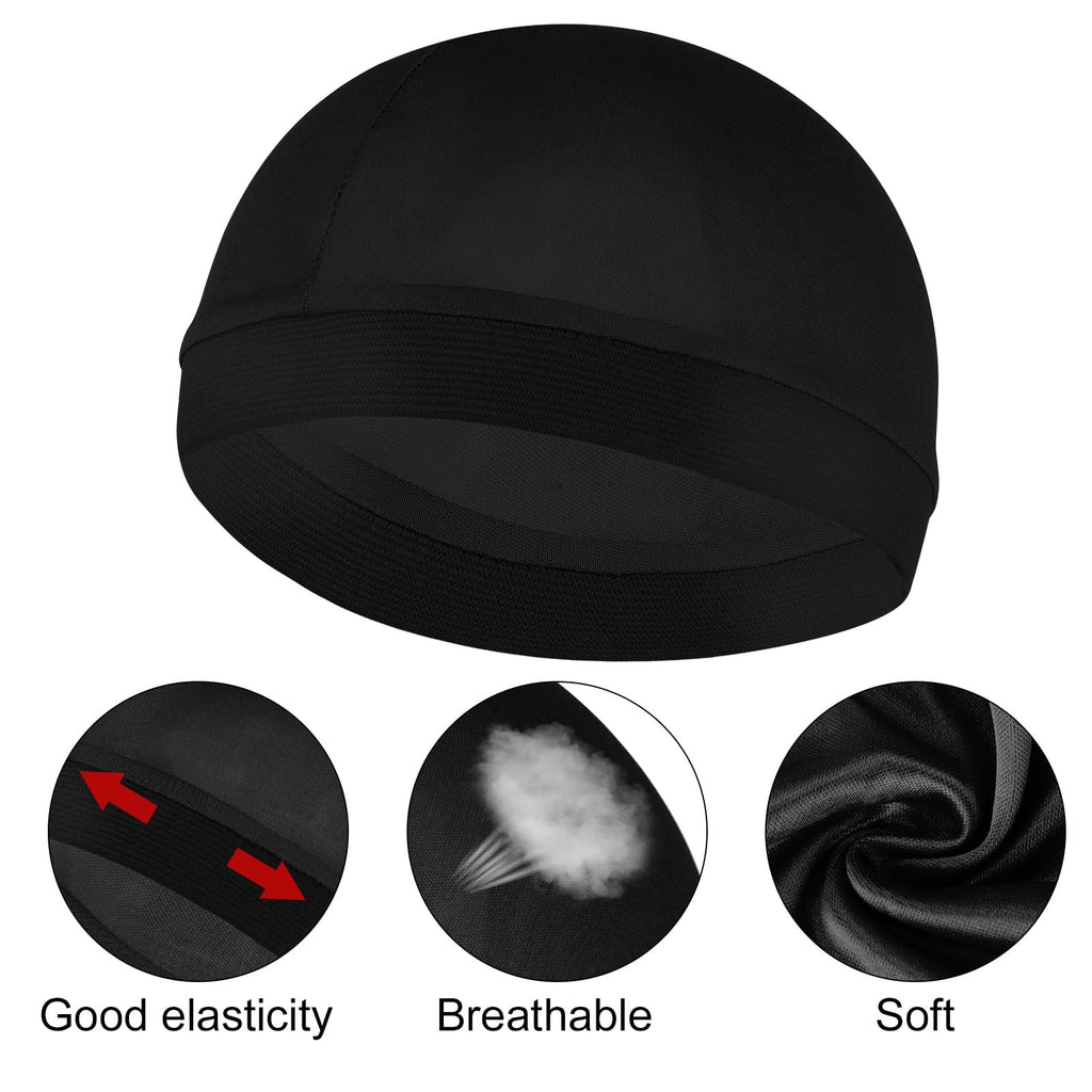Men's Satin Sleep Bonnet & Wave Cap Set - Moisture Retention & Flat Waves