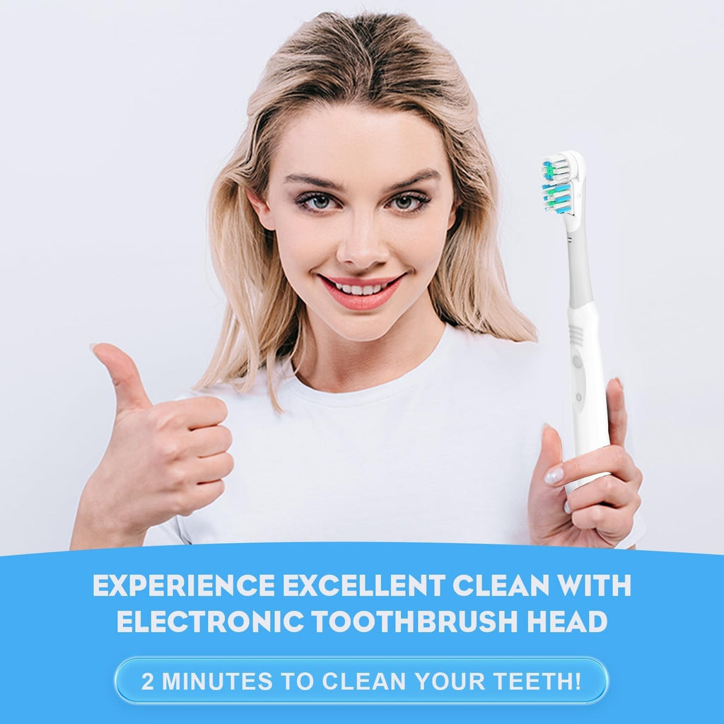 20 Pcs Dual Cross Action Sensitive Toothbrush Replacement Heads