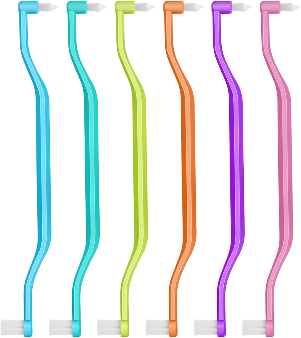6 Pcs Small Head Orthodontic Interdental & Toothbrush Set for Deep Cleaning