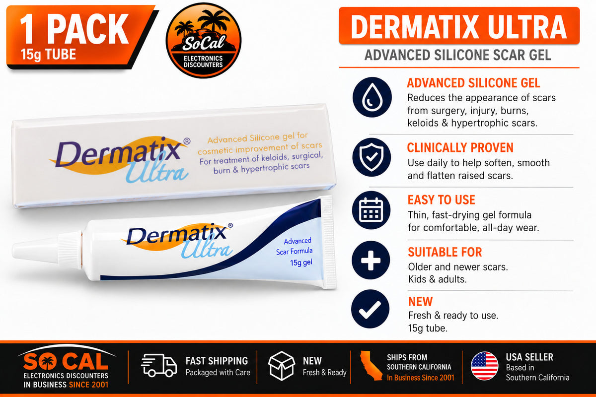 Silicone Scar Gel for Scar Treatment - Dermatix Ultra 15g, New
