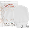 Natural Elephant Exfoliating Hammam Glove for Body Scrub Pearl White