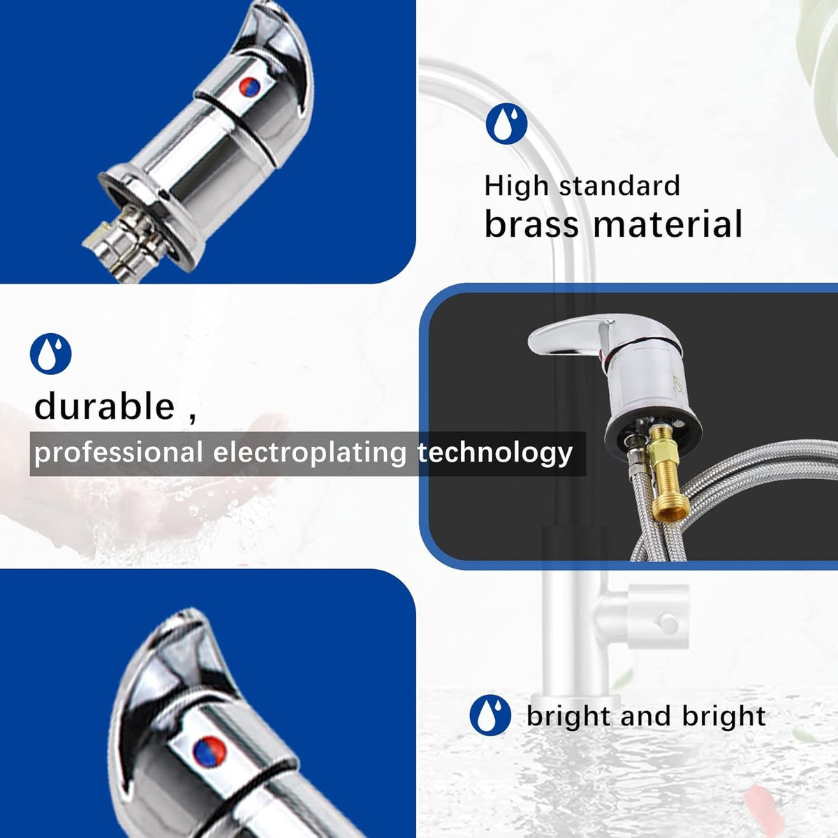 Salon Shampoo Bowl Faucet Vacuum Breaker Kit with Hose & Sprayer