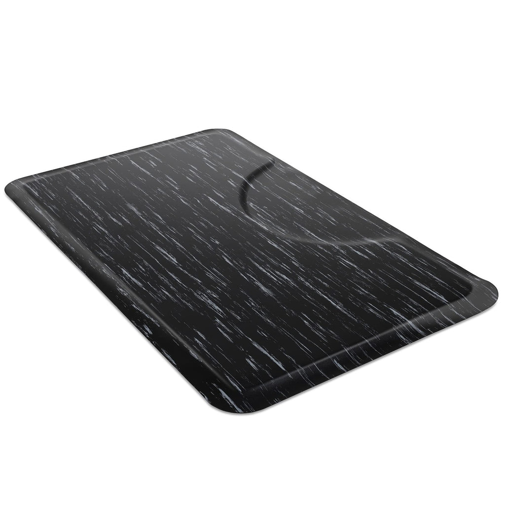 Anti-Fatigue Floor Mat 3x5 ft Marble Rectangle 1/2 Inch Thick for Salon & Commercial Use