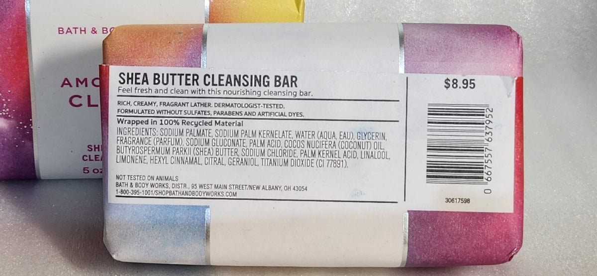 Bath & Body Works Among The Clouds Shea Butter Cleansing Bar 5 oz - Set of 2