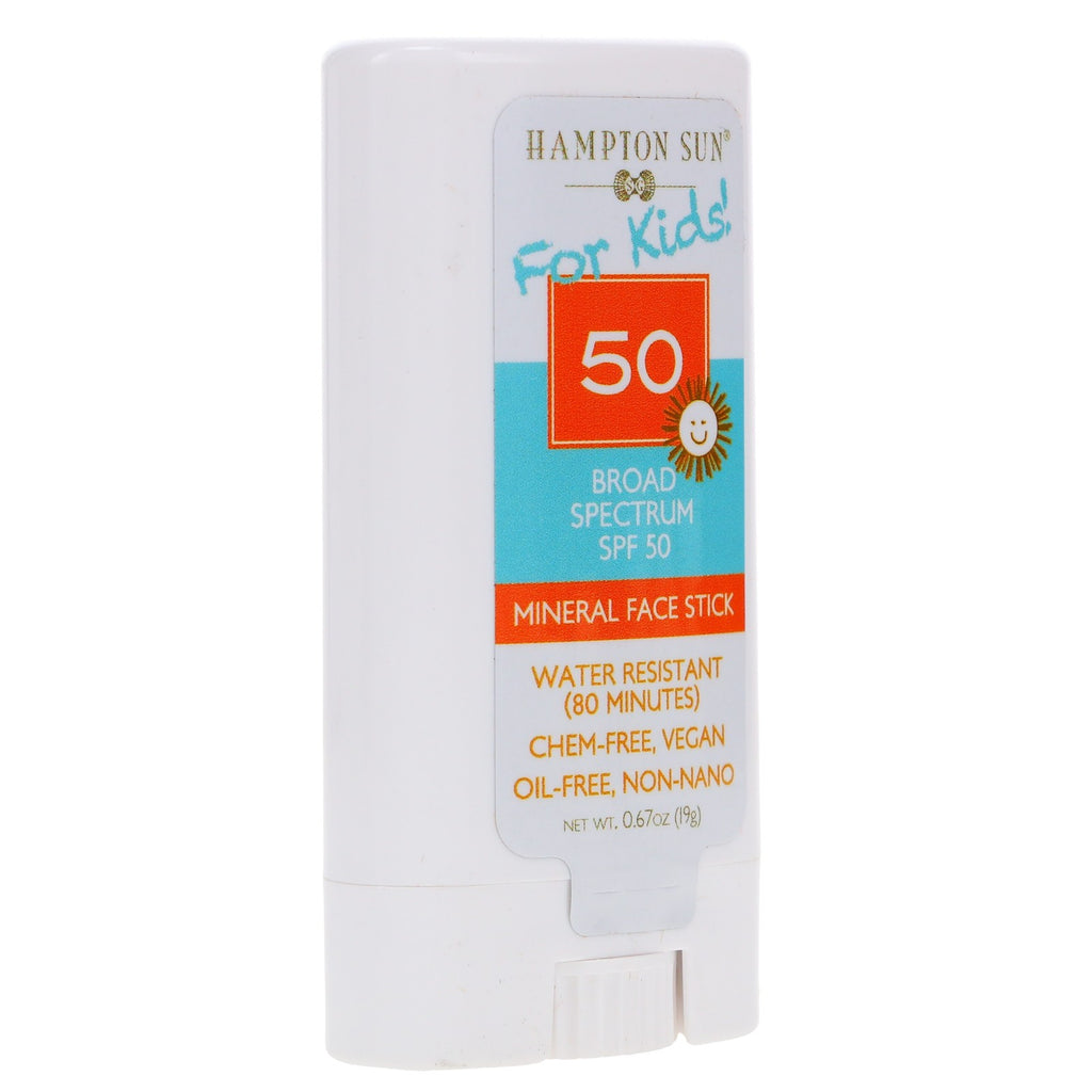 Kids Mineral Face Stick SPF 50 Sunscreen - Gentle, Chemical-Free Sun Protection
