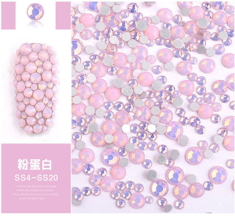 Nail Art Rhinestones Crystal Gems Flat Back 3D Tips for Nails DIY Decoration