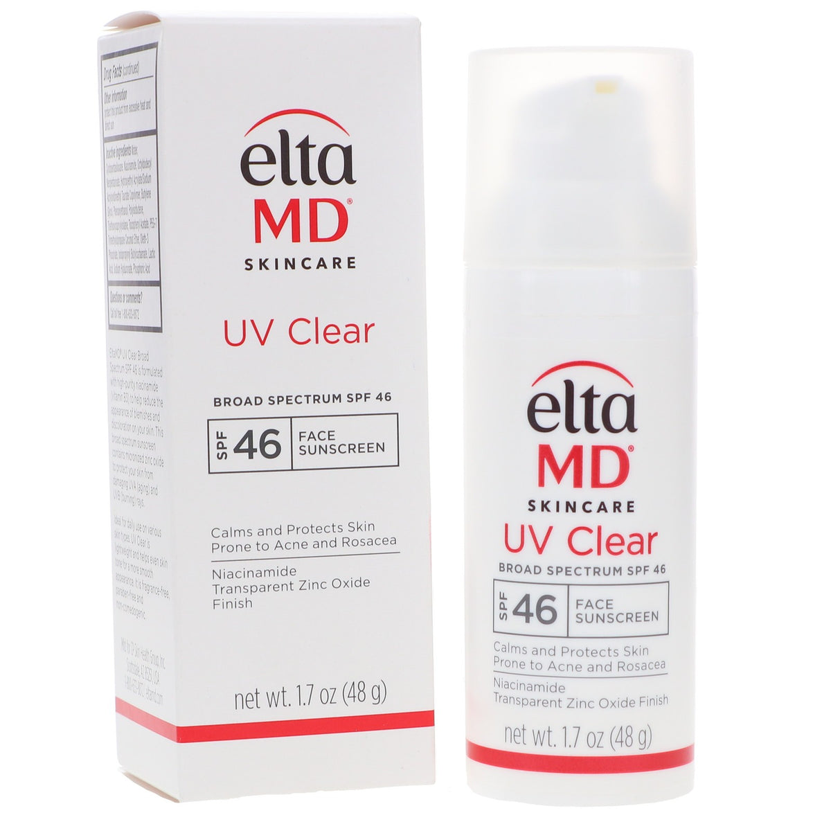 EltaMD UV Clear Broad Spectrum SPF 46 Face Sunscreen 1.7 oz