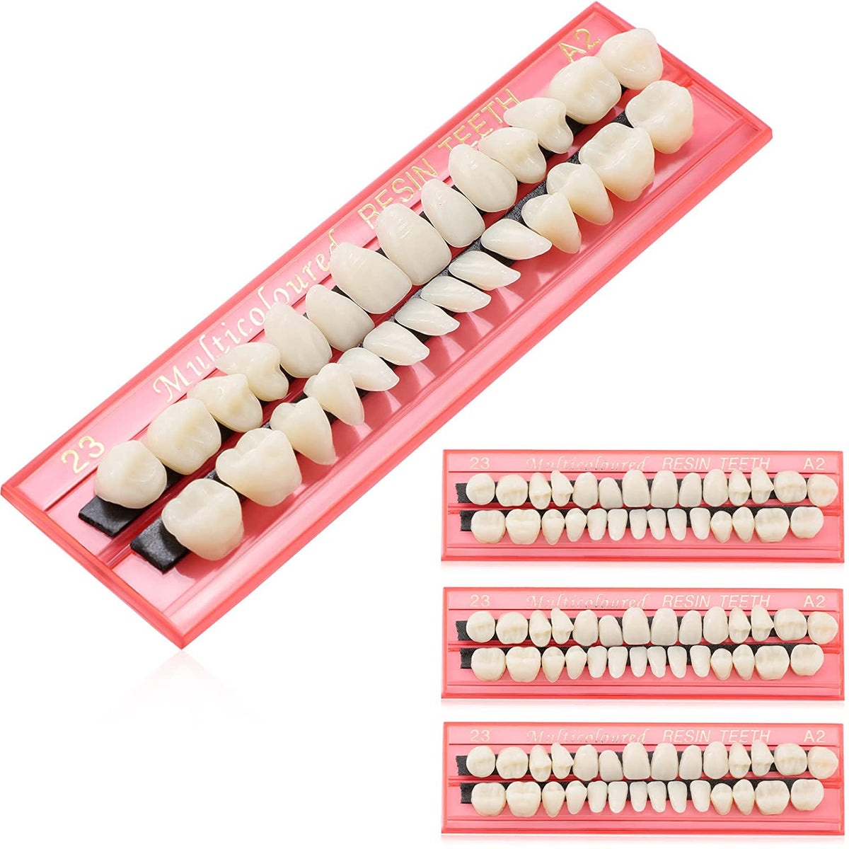 Dental Repair Kit 4 Sets Replacement Teeth Thermoplastic Beads