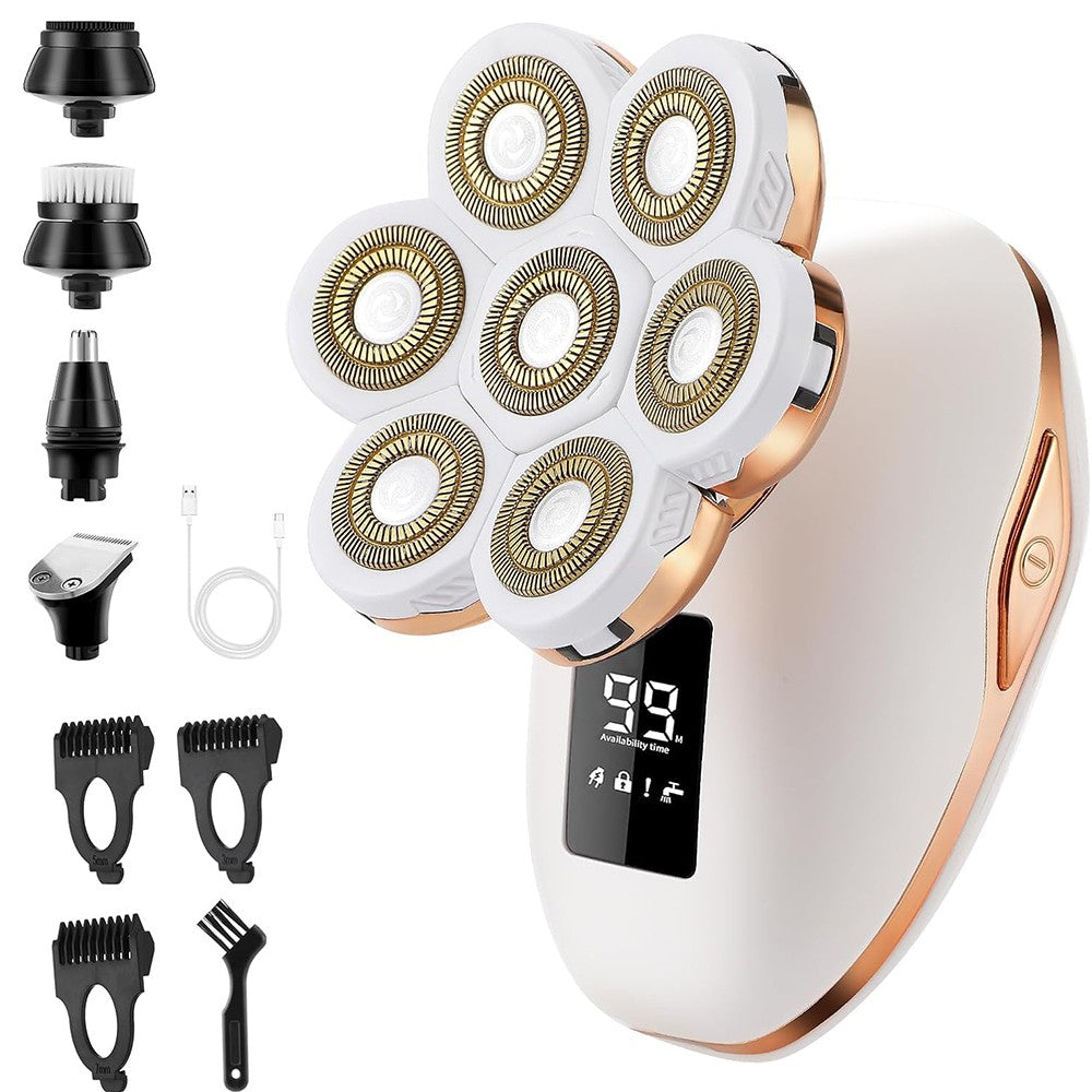 Cordless Women Rotary Electric Shaver for Painless Hair Removal Legs Face Bikini