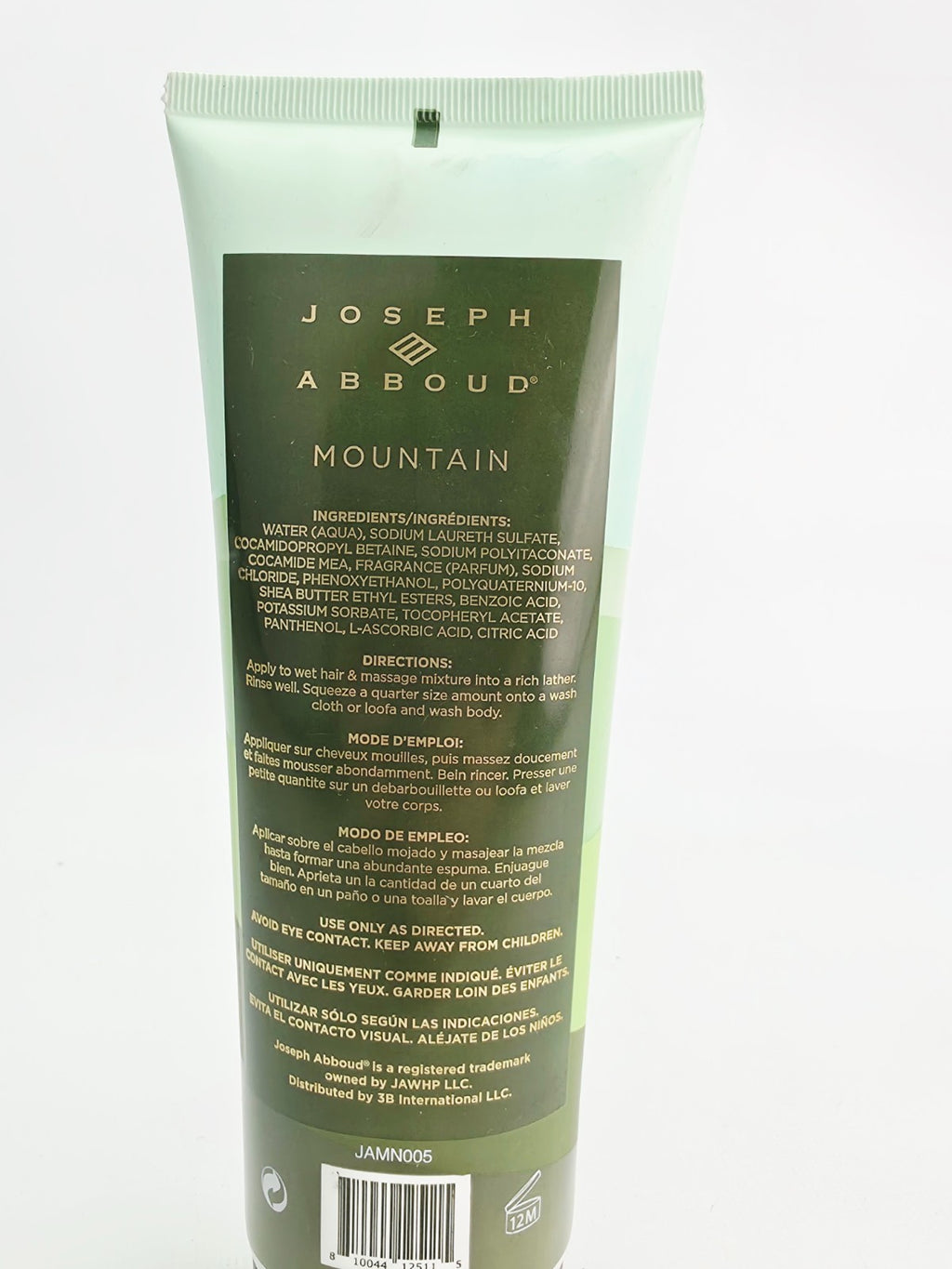 Joseph Abboud Mountain 3-in-1 Shampoo Conditioner Body Wash 8 oz