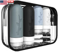 TSA Approved Silicone Travel Bottles Set with Leak-Proof Containers & Accessories