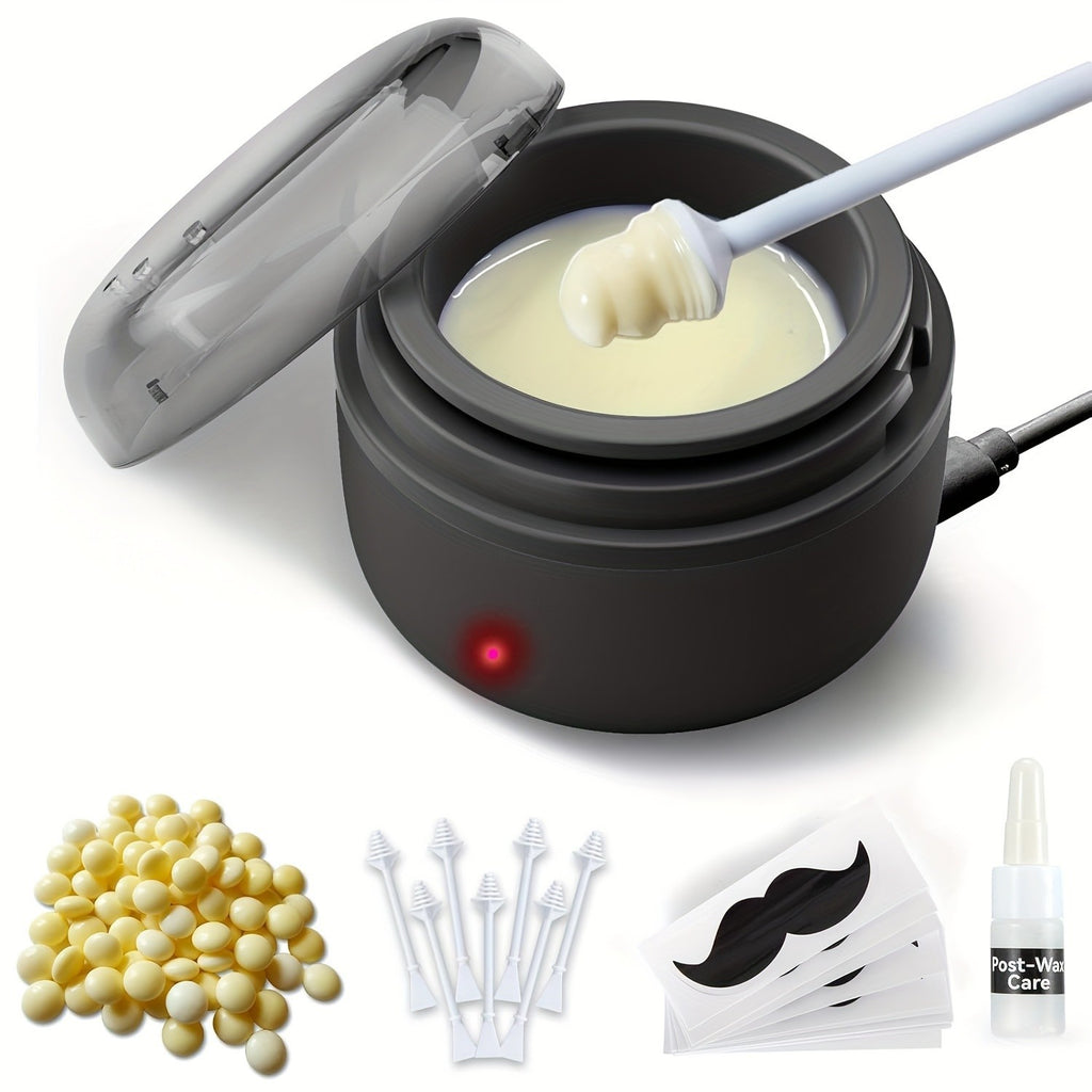 USB Mini Hot Wax Warmer Kit for Facial & Eyebrow Hair Removal