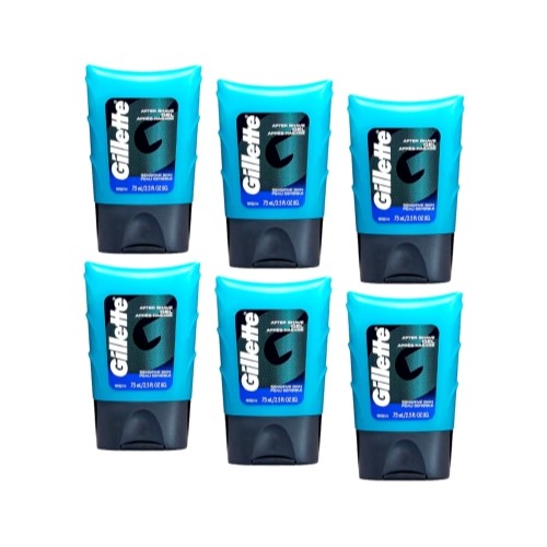 Sensitive Skin After Shave Gel - Cooling, Non-Greasy 2.5 oz (6 Pack)