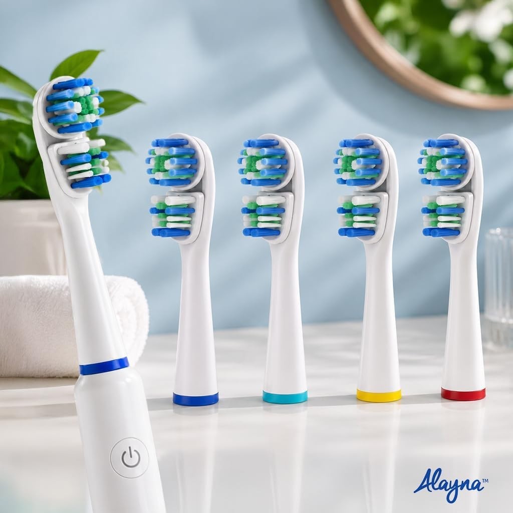 Replacement Oral-B Brush Heads 4-Pack Double-Head Design for Superior Cleaning