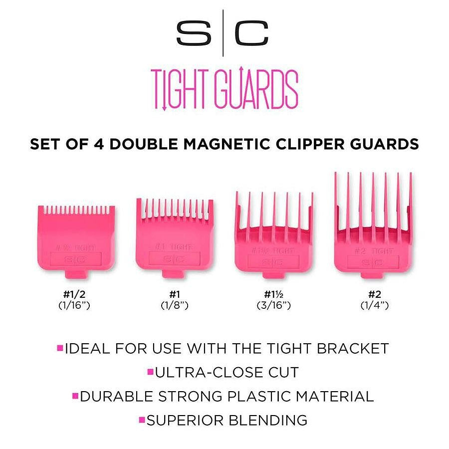 Set of 4 Magnetic Barber Guard Clips - Ultra-Close, Precision Trimming