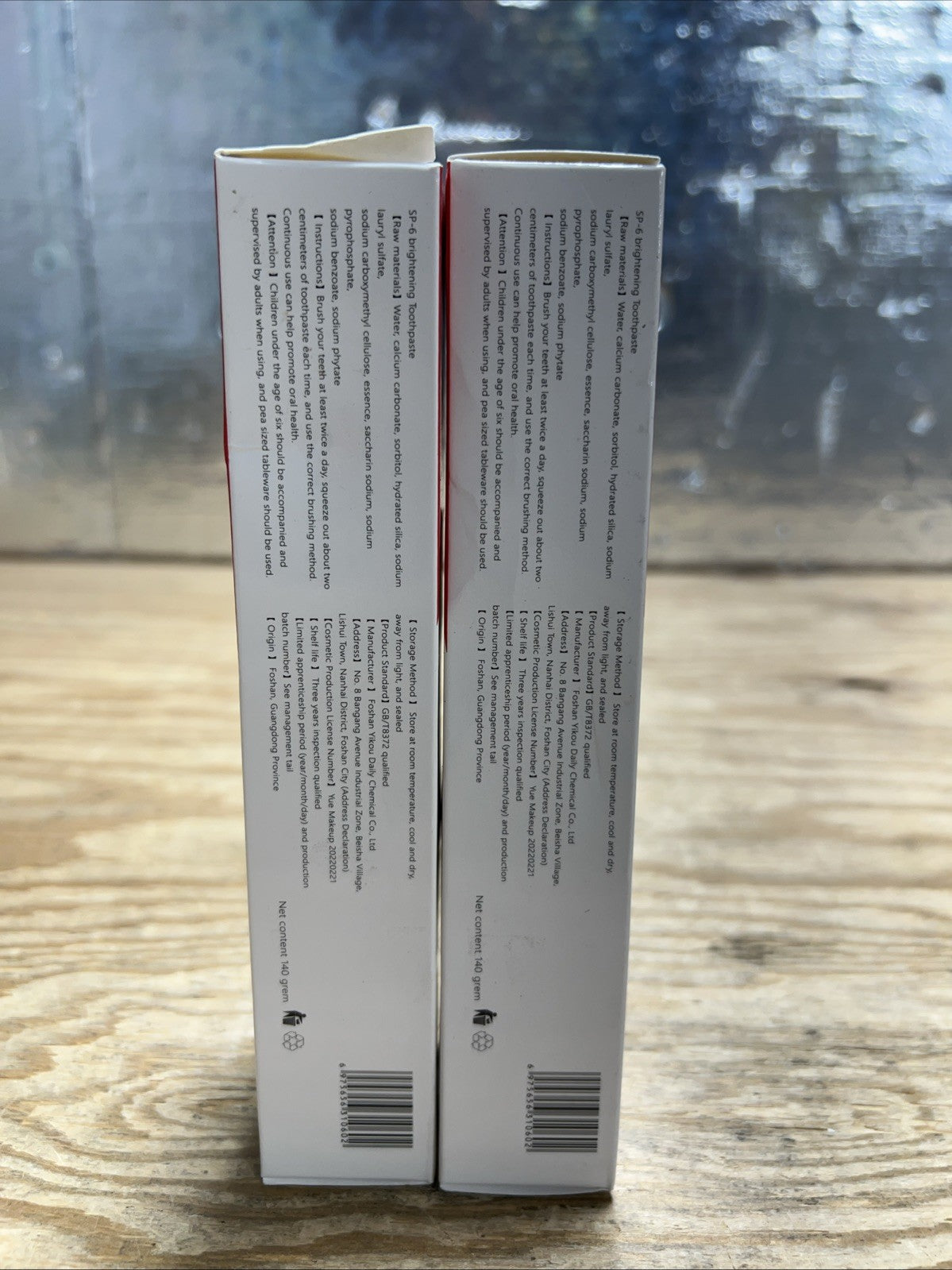 Probiotic Toothpaste for Stain Removal Whitening Bad Breath Halitosis 2-Pack