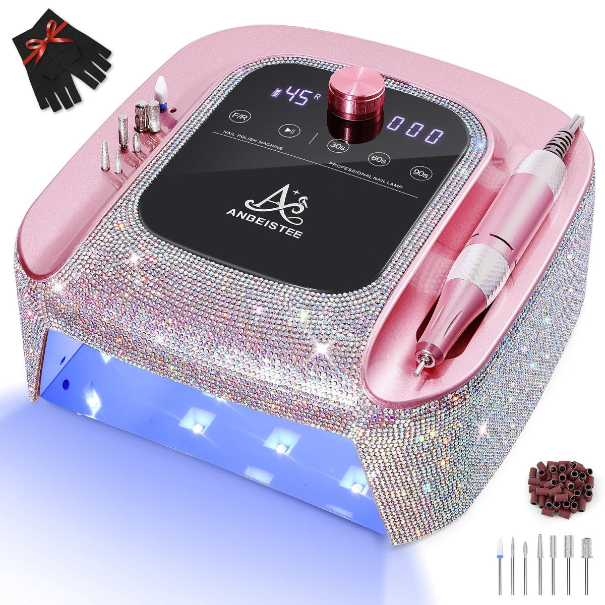 2-in-1 Rechargeable Nail Drill & UV LED Lamp - Professional Manicure Tool