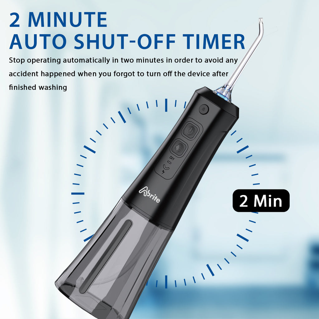 Cordless Oral Water Flosser with 7 Jet Tips & 3 Modes - High Pressure Dental Irrigator
