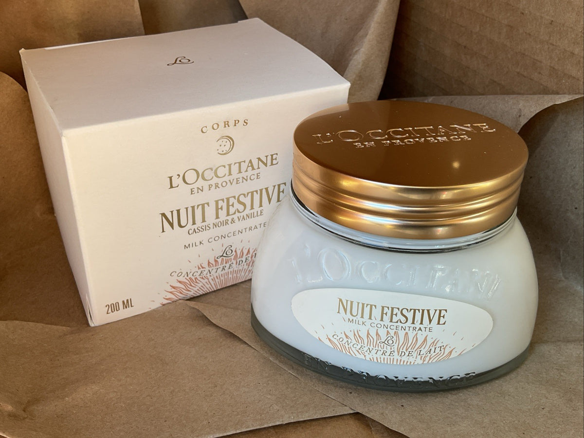 L'Occitane Nuit Festive Milk Concentrate Cassis Noir & Vanilla 200ml
