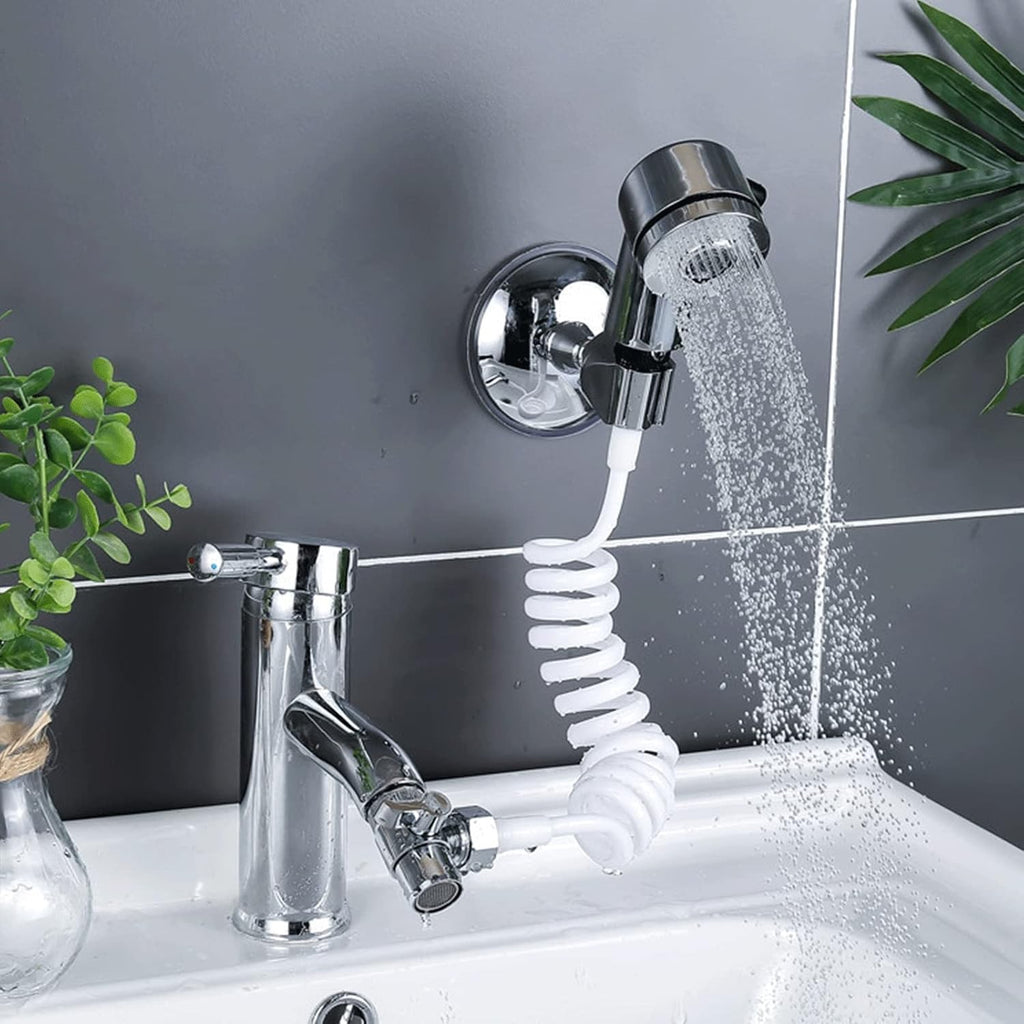 Salon Shampoo Bowl Spray Head with Side Control Button - Adjustable Handheld Shower