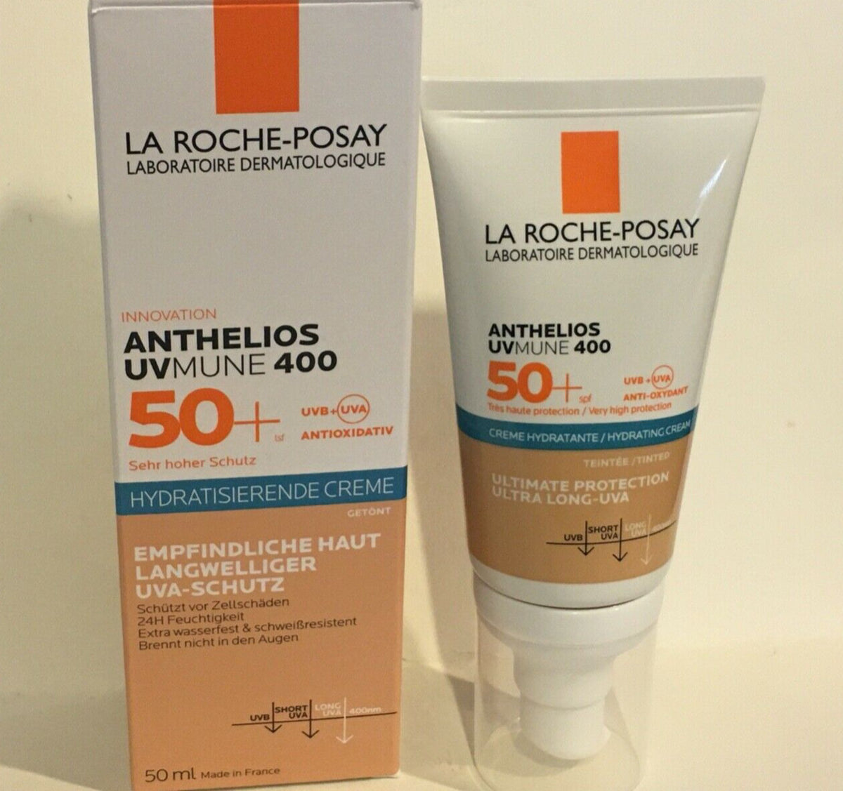 Tinted Moisturising Sunscreen SPF50+ Cream for Sensitive Skin - 50ml