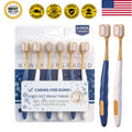Adult Wide Head Soft Toothbrush Set - Gentle Cleaning for Sensitive Gums