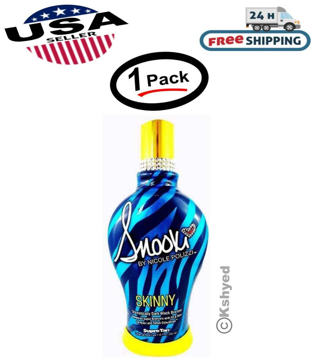 (1 Pack) Supre Snooki Ultra Dark Black Tanning Lotion - Bronzer for All Skin Types