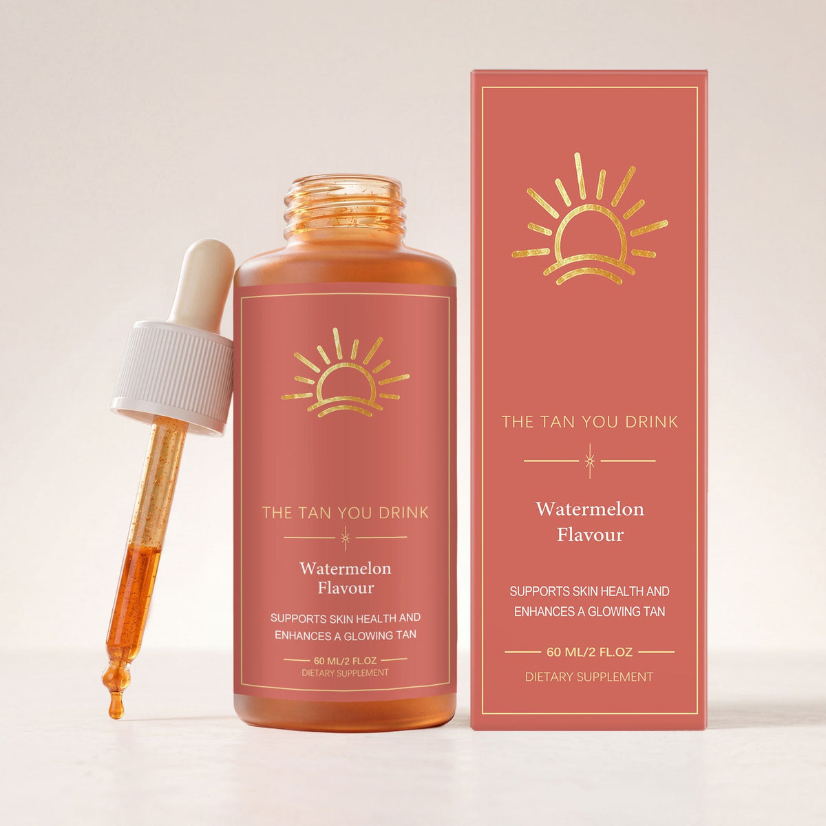 GlowDrop Self Tanner Drops 60ml for Natural Sunless Body Tan - Multiple Quantities