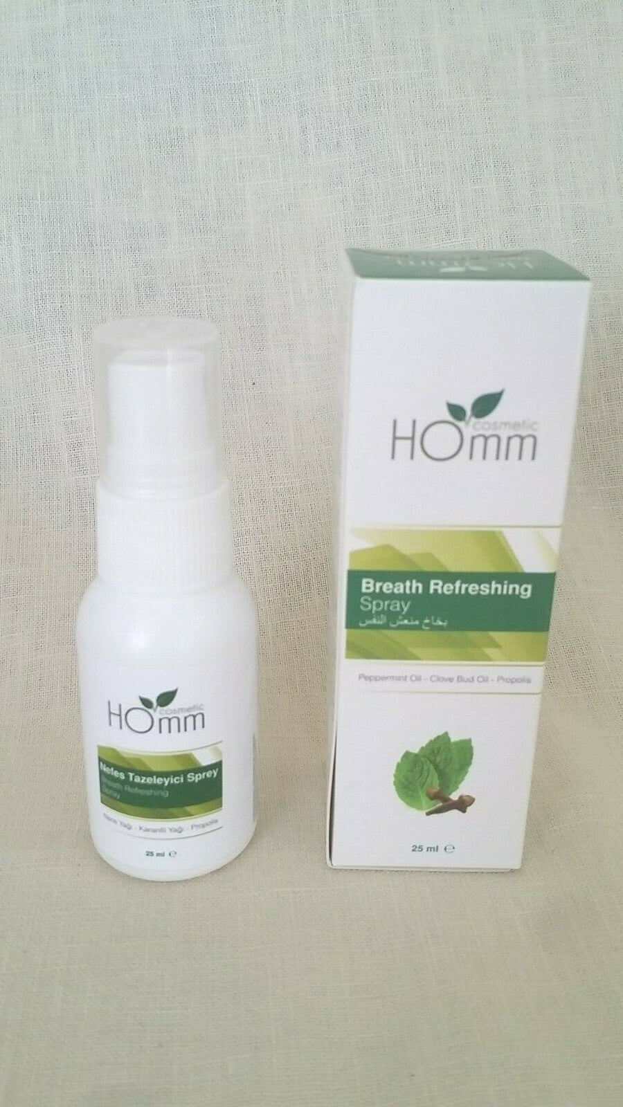 Breath Freshening Spray with Peppermint Oil - 25ML, Pack of 2