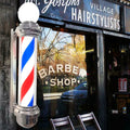 33-Inch Rotating LED Barber Shop Pole Sign Light - Red Blue White