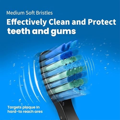 10 Pack Soft Bristle Toothbrush Replacement Heads for Fairywill D1 D3 D7