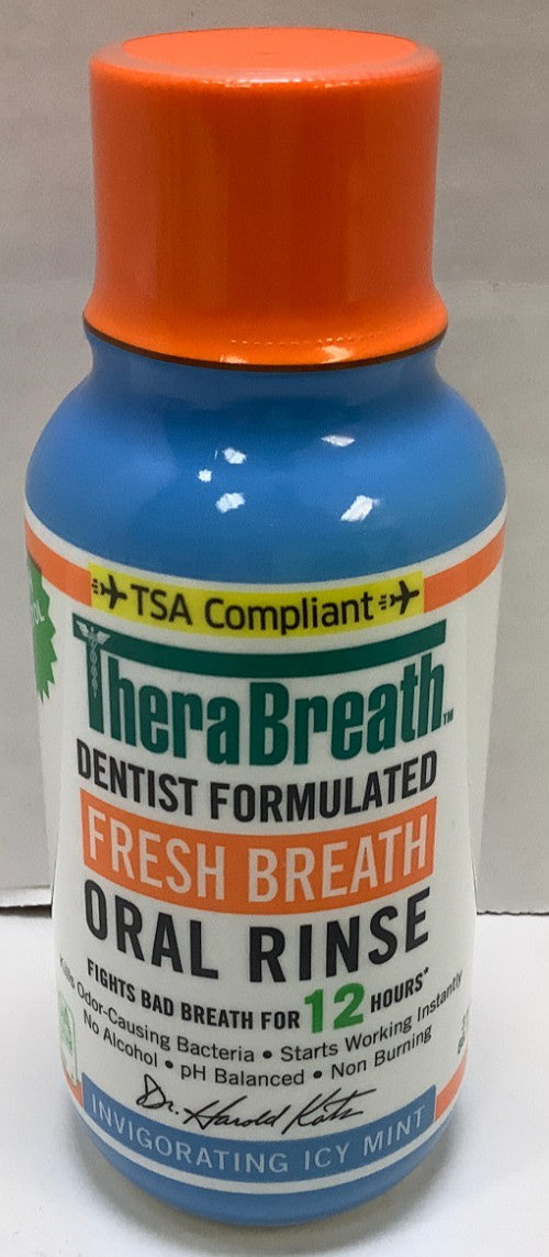 Oral Rinse Icy Mint 3oz Pack of 10 - Fresh Breath Mouthwash