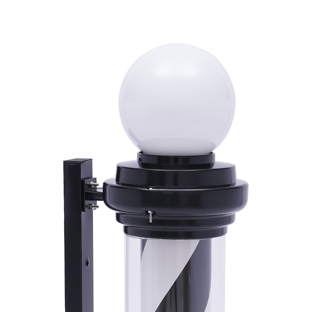 Outdoor Rotating LED Barber Pole Sign for Hair Salon Shop Exterior Light