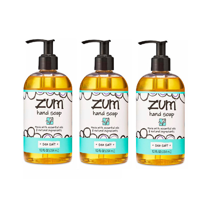 Sea Salt Hand Soap with Hydrating Oils - 12 oz Pack of 3