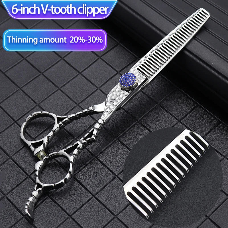 Professional Hairdressing Thinning Shears 6 Inch Barber Scissors for Salon & Home